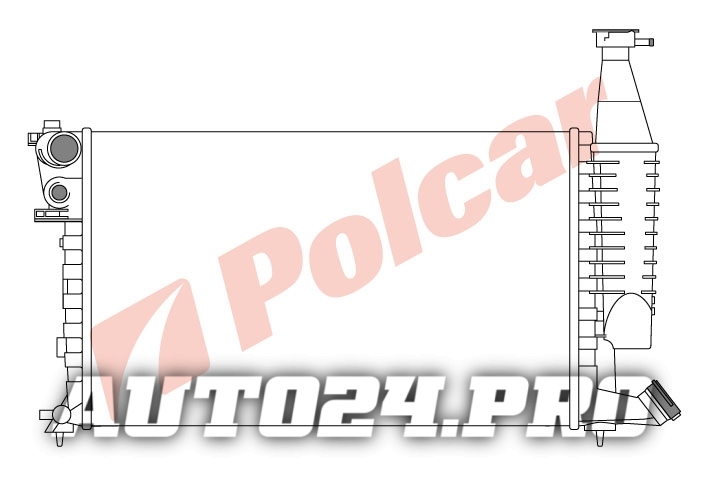 235008-9 BERLINGO/PART 10.98-10.02 РАДИАТОР 608X377  1.4;1.6;1.8 M+/-C  CN2168