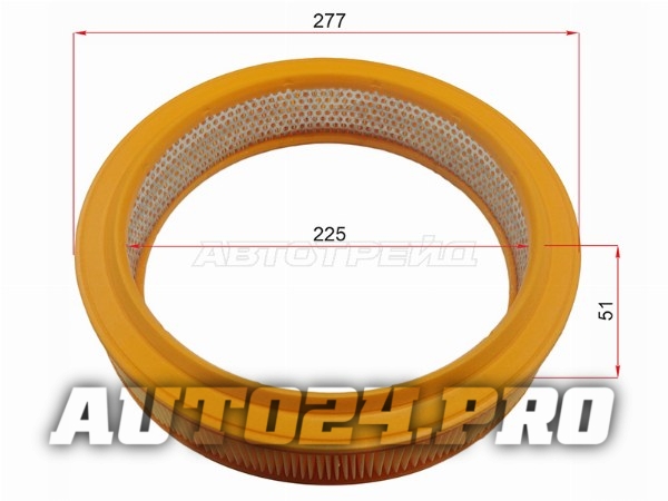 Фильтр воздушный AUDI 80/90/100 1,3/1,8 -90/VW GOLF/JETTA/PASSAT/POLO 1,0/1,3 -92/