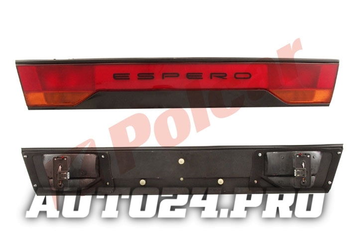 292091-X ESPERO 95-99 НАКЛАДКА КРЫШКИ БАГАЖНИКА КРАСНО-ЖЁЛТЫЙ ОТРАЖАТЕЛЬ оригин