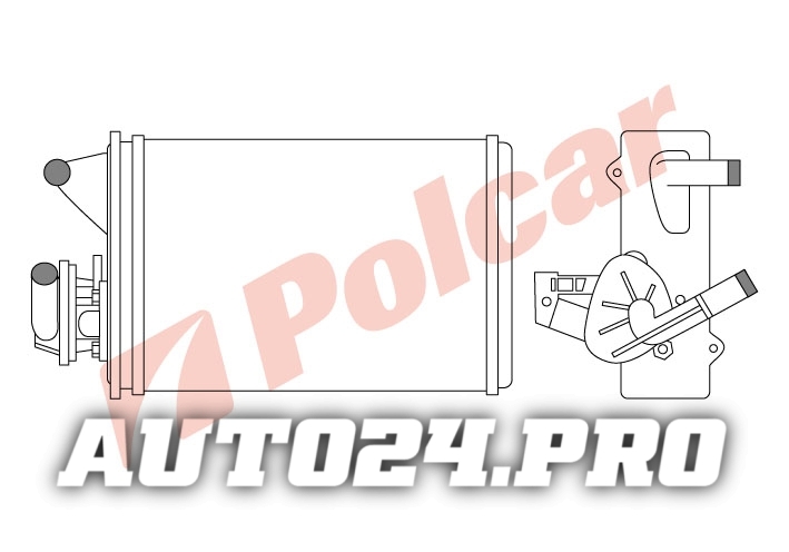 3016N8-1 РАДИАТОР ПЕЧКИ 216 x 157 x 42 mm
