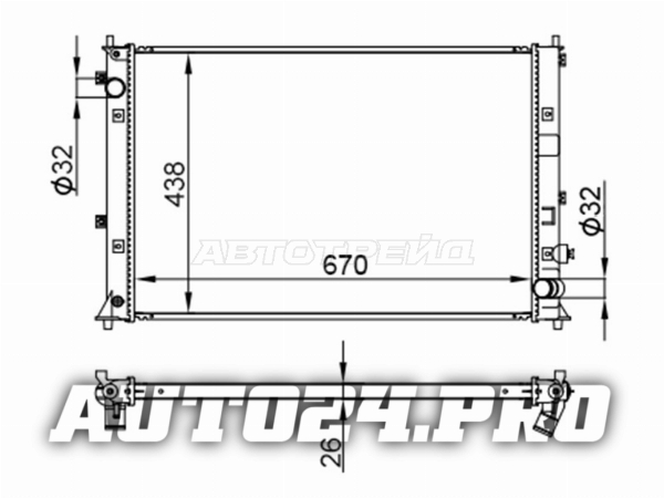 Радиатор Honda Civic 15-21