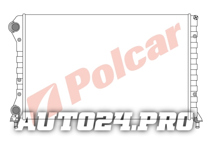 304008-3 DOBLO  00-06 РАДИАТОР ОСНОВНОЙ 1.2/1.4/1.6/1.9D/1.9TD M-/+C  FT2261