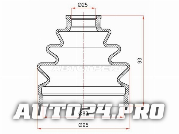 Пыльник шруса наружный SUZUKI GRAND VITARA/ESCUDO JB416/JB420/JB627 06-14