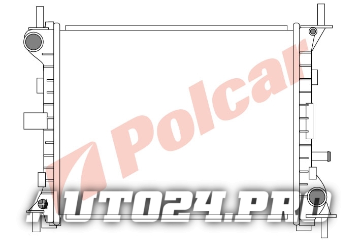 320108-1 FOCUS 0898-  1416 РАДИАТОР 450X351 M -C   FD2263