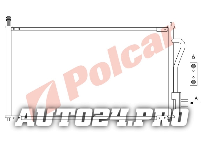 3201K8C1 FOCUS 0898-  РАДИАТОР КОНДИЦИОНЕРА   FD5268