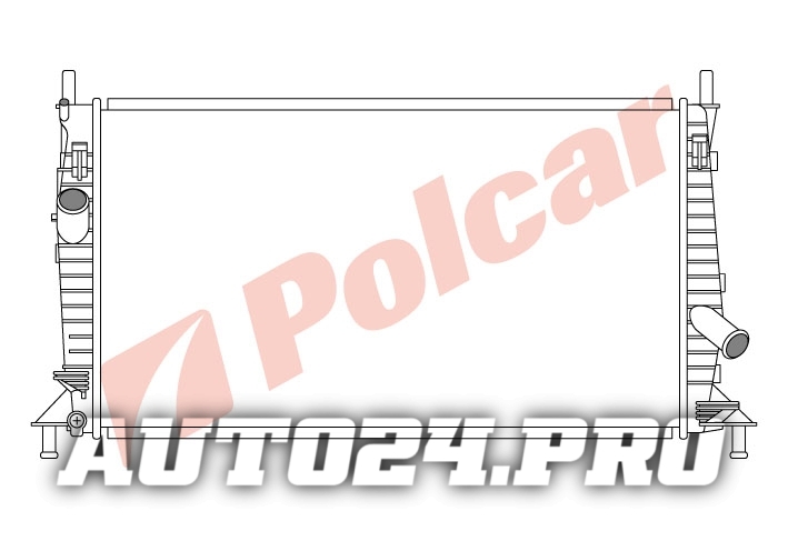 320208-1 FOCUS II/MAZDA3/VOLVO S40  РАДИАТОР БЕНЗИН М/A +/-C  FD2369
