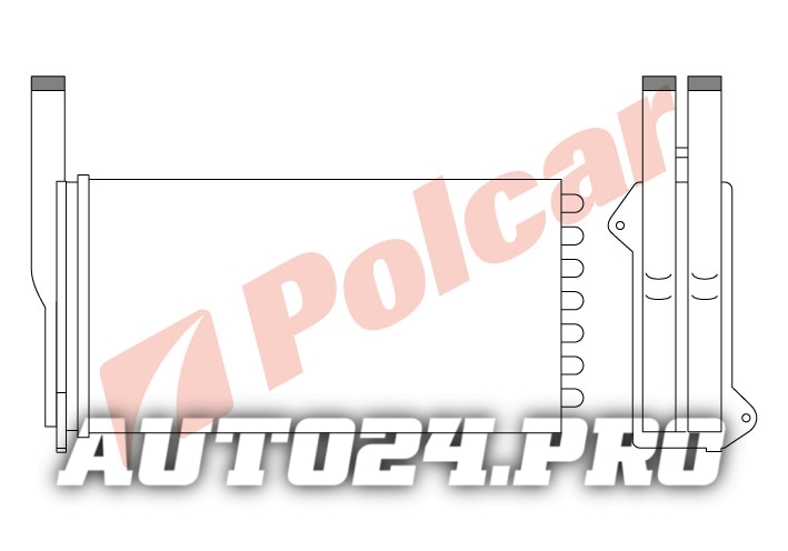 3206N8-1 ESCORT 90-99 РАДИАТОР ОТОПИТЕЛЯ 265X138X40