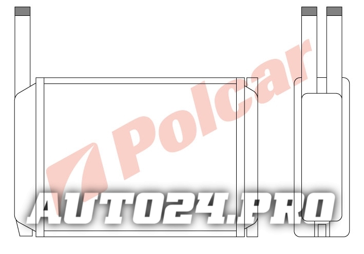 3208N8-1 РАДИАТОР ПЕЧКИ 180 x 158 x 35 mm