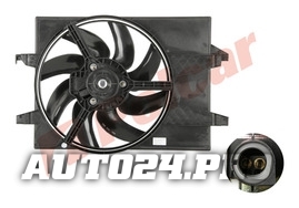 321223W4 FIESTA 02-05 ДИФФУЗОР В СБОРЕ С МОТОРОМ ДЛЯ АВТО БЕЗ КОНДИЦИОНЕРА 120W