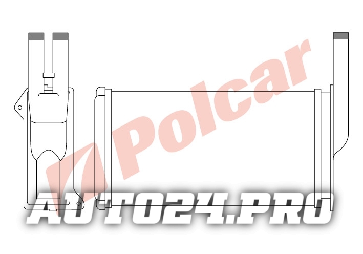 3214N8-1 SIERRA/SCORPIO/ESCORT РАДИАТОР ПЕЧКИ  249X138X42