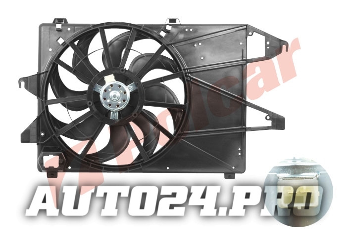 321623W2 MONDEO 93-00 ВЕНТИЛЯТОР+ДИФФУЗОР+МОТОР В СБОРЕ (1.6 i 16V)