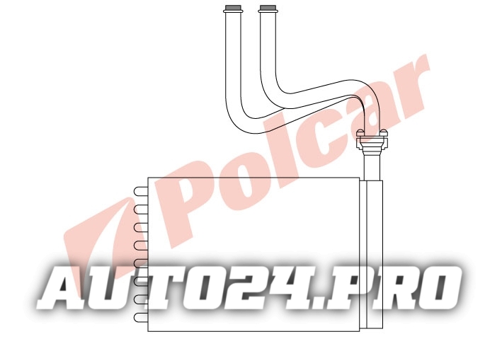 3216N8-1 MONDEO 92-96 РАДИАТОР ОТОПИТЕЛЯ 215X158X42