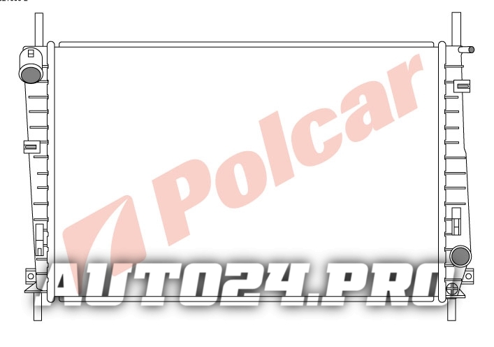 321808-2 MONDEO 00- 2.5 РАДИАТОР 620X385 M+C