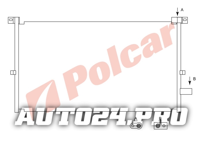 3218K8C2 MONDEO 01- РАДИАТОР КОНДИЦИОНЕРА  FD5334