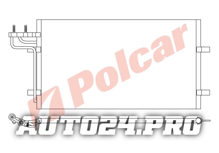 3235K8C1 FD FOCUS/C-MAX 05- РАДИАТОР КОНДИЦИОНЕРА