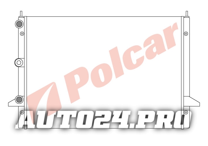 324008-2 PАДИАТОР  645 x 470 x 33 mm M/A C+/-