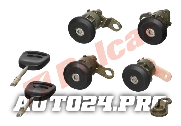 3246Z-22 TRANSIT 95-00 ВКЛАДЫШИ ЗАМКОВ 4-ЕХ ДВЕРЕЙ С КЛЮЧАМИ