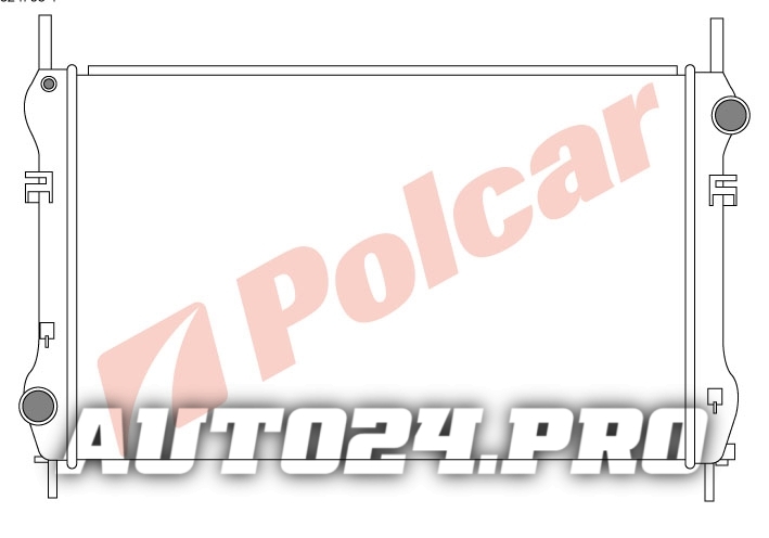 324708-1 TRANSIT 2001- РАДИАТОР 24D -C 620x390  FD2319