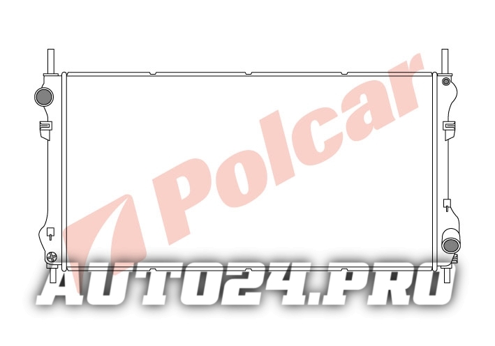 324708-3 TRANSIT 2001- РАДИАТОР 24D +/-C  770x400