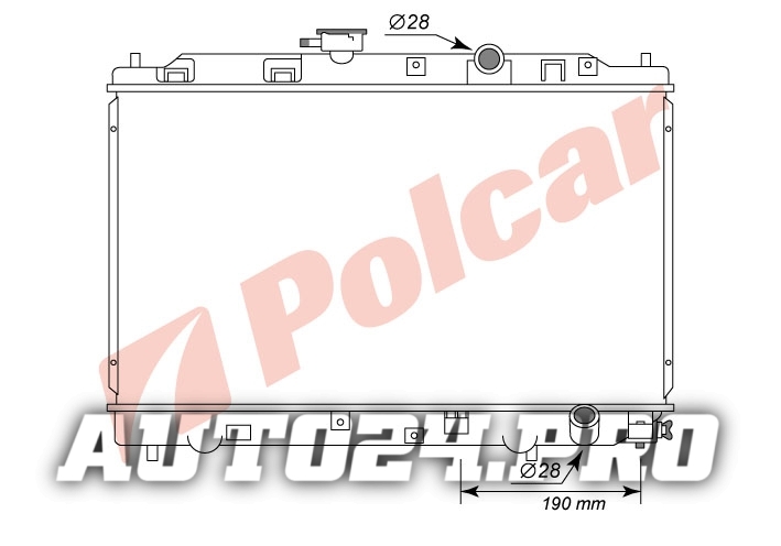 380508-2 CIVIC 88-92 РАД.570X325 1.3-1.6 M+/-C