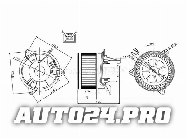 Мотор отопителя салона FORD FOCUS I 98-04