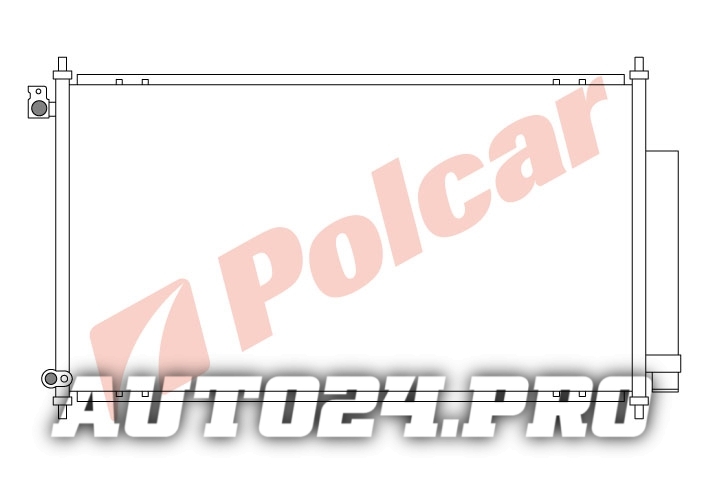 3833K8C1 ACCORD 03-08 РАДИАТОР КОНДИЦИОНЕРА 690 x 360