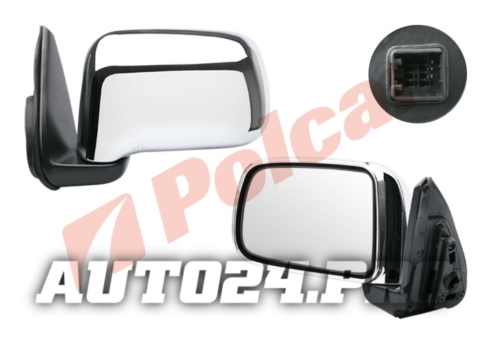 3875524M CRV 95-01 ЗЕРКАЛО R ЭЛЕКТ.,КРЫШКА ХРОМ, СТЕКЛО ВЫПУКЛОЕ, ХРОМ