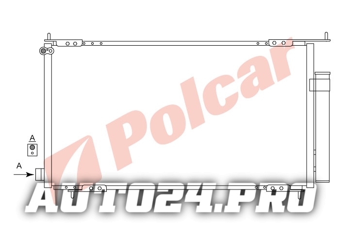 3876K8C1 CRV 02-06 РАДИАТОР КОНДИЦИОНЕРА