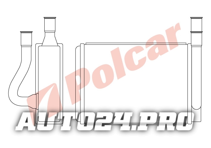 4021N8-1 РАДИАТОР ПЕЧКИ 195 x 152 x 42 mm