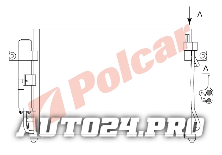 4042K8C1 GETZ 02- РАДИАТОР КОНДИЦИОНЕРА
