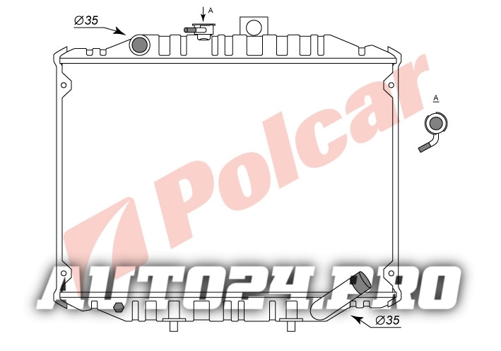 528108-1 РАДИАТОР ОСНОВНОЙ 400 x 590 x 26 mm
