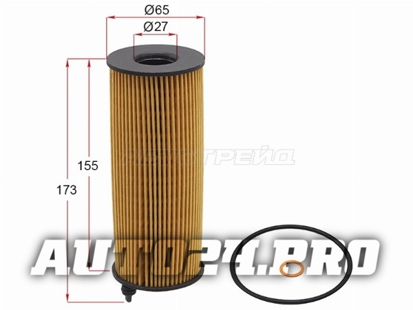 Фильтр масляный (картридж) BMW X1 E84/X3 E83/X5 E70/X6 E71 DIESEL