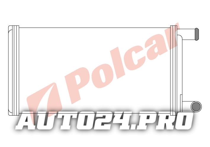 5061N8-2 207-410 77-95 РАДИАТОР ПЕЧКИ 267 x 153 x 42 mm