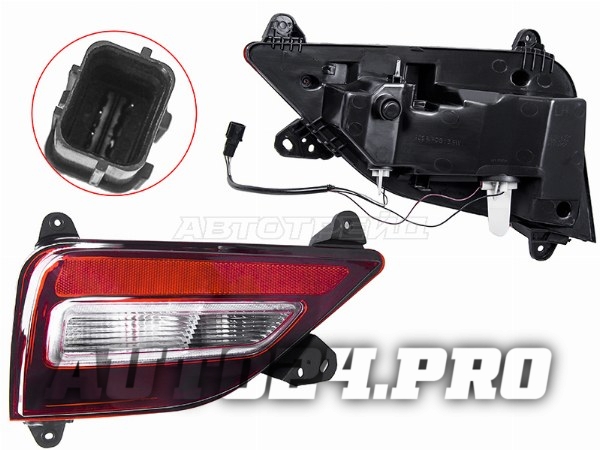 Фонарь в задний бампер HYUNDAI SANTA FE 18-21 LH