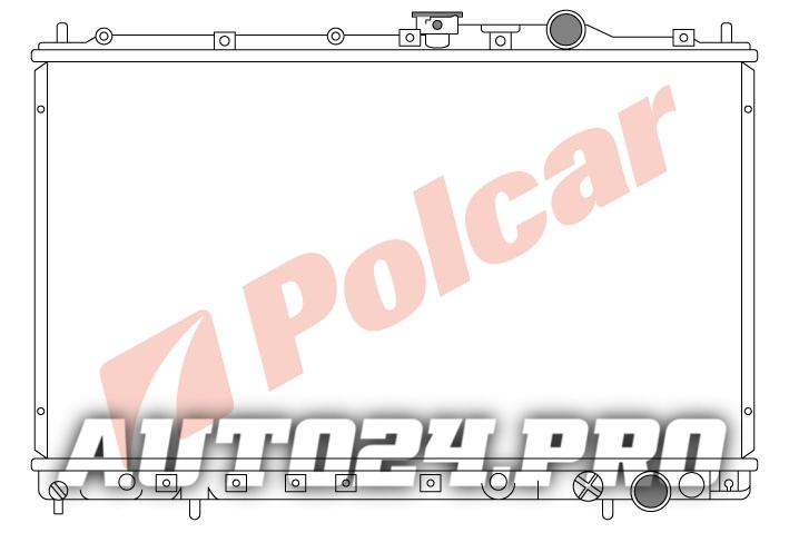 522008-1 GALANT 0288-0193 1820 РАДИАТОР 668X375 M (62830)