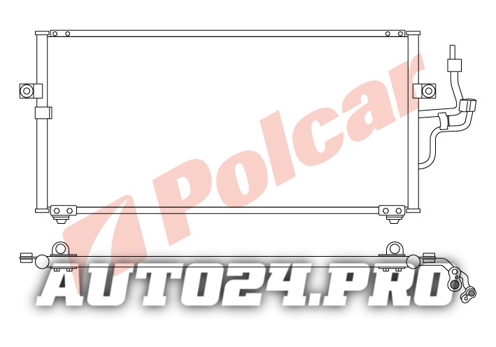 5231K8C1 COLT/LAN 0396- 1316 РАДИАТОР КОНДИЦИОНЕРА 665X315  1,3;1,5;1,6B