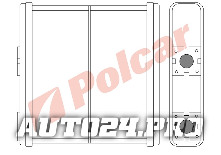 2705N8-1 MICRA 82-92/92-02/ALMERA 95-99 РАДИАТОР ПЕЧКИ