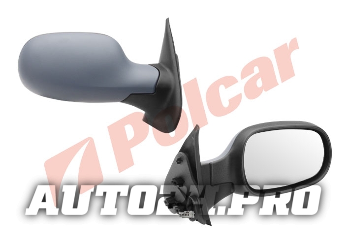 2707525M MICRA K12 02- ЗЕРКАЛО ПРАВОЕ  ЭЛЕКТРИЧ ПОД ПОКРАСКУ