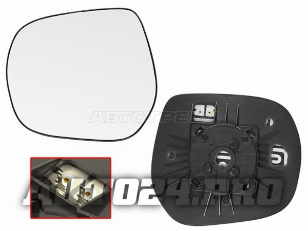 Полотно зеркала TOYOTA LAND CRUISER 200 07-21 / PRADO 150 09- LH с обогревом