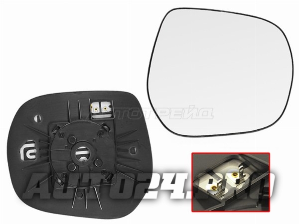 Полотно зеркала TOYOTA LAND CRUISER 200 07-21 / PRADO 150 09- RH с обогревом