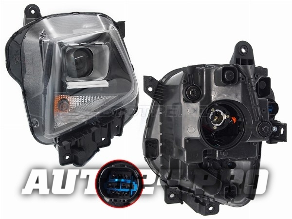 Фара HYUNDAI TUCSON 21- RH галоген, 8 контактов