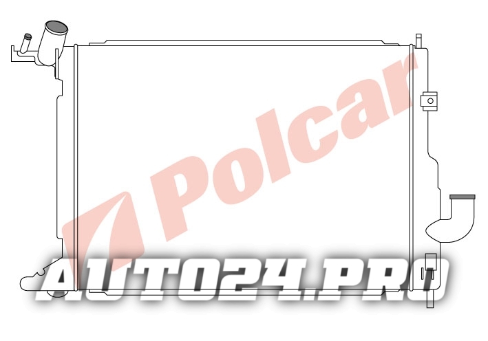 5516085X РАДИАТОР ОСНОВНОЙ  495 x 374 x 42 mm