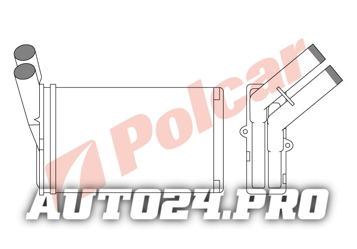 2324N8-1 ZX/BERLINGO/PARTNER/XSARA/XANTIA/306 91- РАДИАТОР ПЕЧКИ