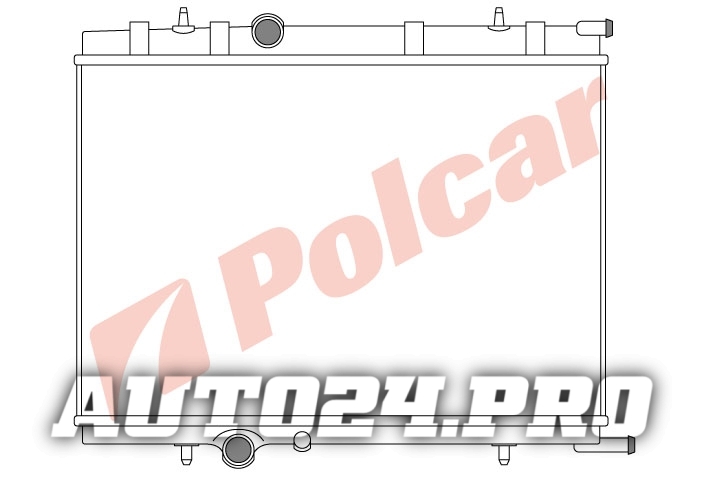 232808-3 XSARA 00- /PEUGEOT307 01- РАДИАТОР  554Х380 1.9/2.0 M +/-C PE2249