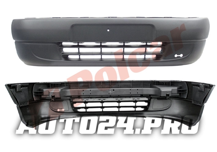 235007 BERLINGO/PEU PARTNER БАМПЕР ПЕРЕДНИЙ ЧЕРНЫЙ
