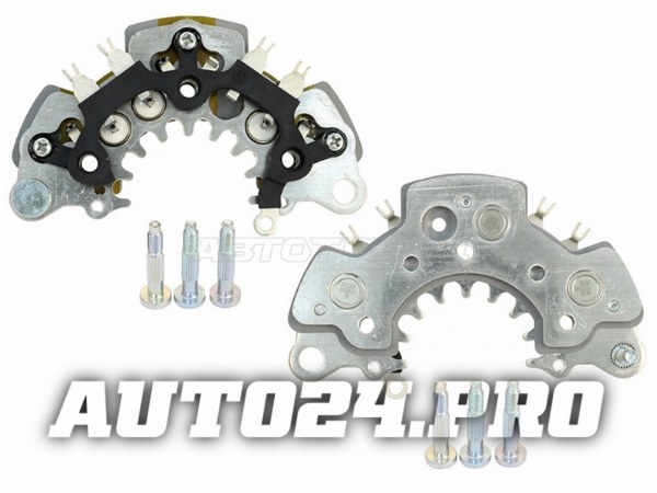 Диодный мост генератора NISSAN MAXIMA 94-00 VQ20DE/VQ30DE/MURANO 05- VQ35DE D=119mm (диоды 6х40amp)