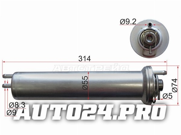 Фильтр топливный BMW 5-SERIES E39 96-04/7-SERIES E38 96-01/X5 00-06