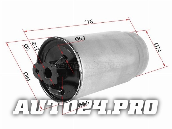 Фильтр топливный BMW 3' E46 330d M57/5' E39 520d/X5 E53 3.0d