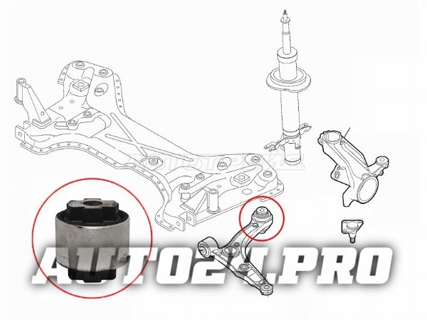 Сайлентблок переденго рычага задний FIAT DUCATO 06-14/CITROEN JUMPER 06-14/PEUGEOT BOXER 06-14