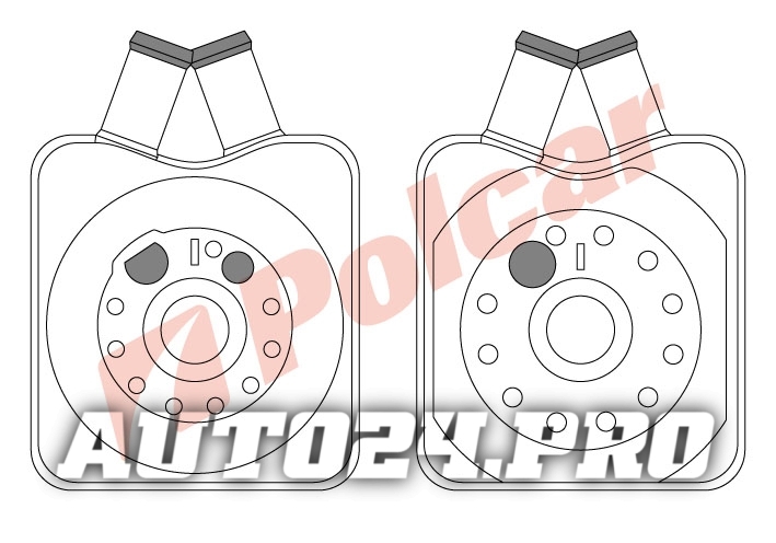 1308L8-1 AUDI/FORD/SEAT/SKODA/VOLKSWAGEN  МАСЛЯНЫЙ РАДИАТОР